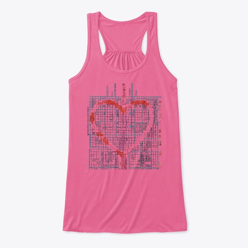 Pixelated Heart Code Design 