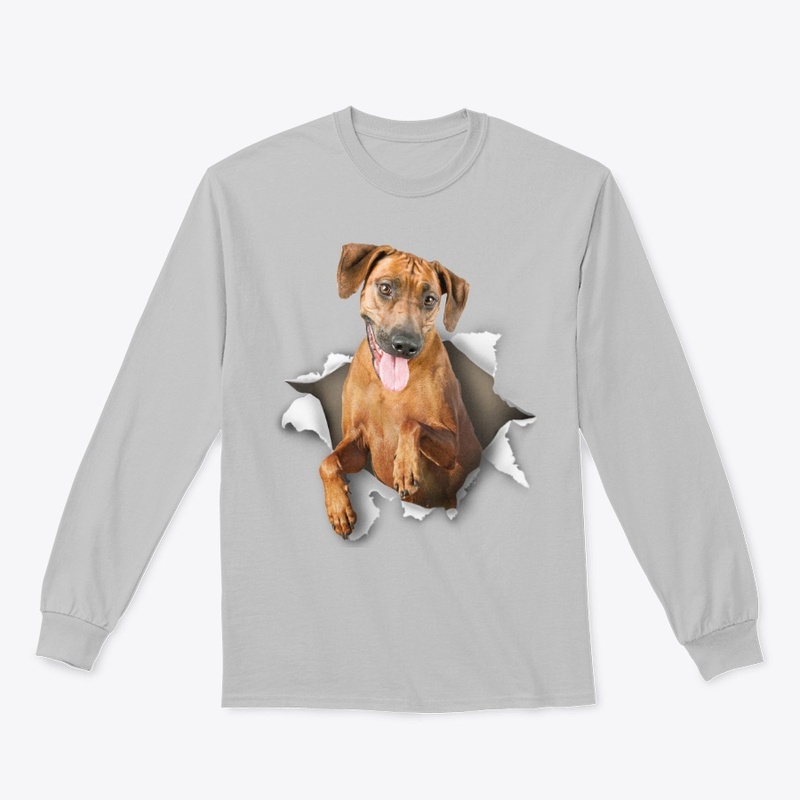 Rhodesian Ridgeback Torn Paper