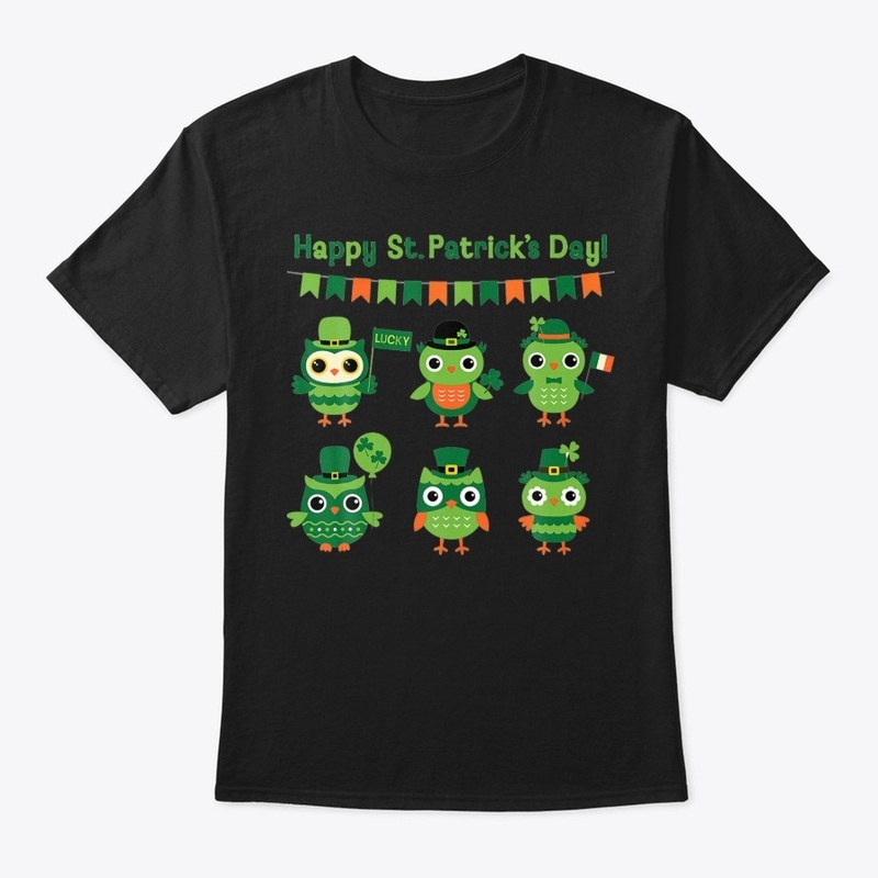 Owl Set St Patricks Day Irish