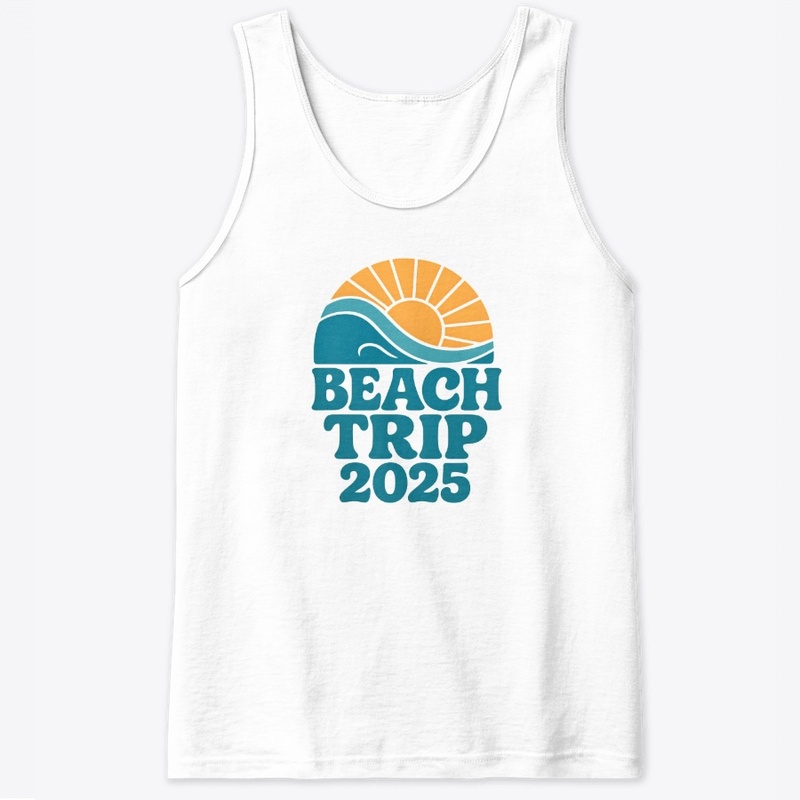 Beach Trip 2025 Retro Vacation Tee