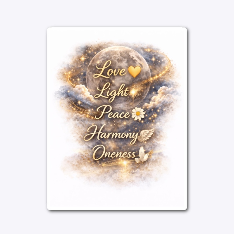 Love and Light on White