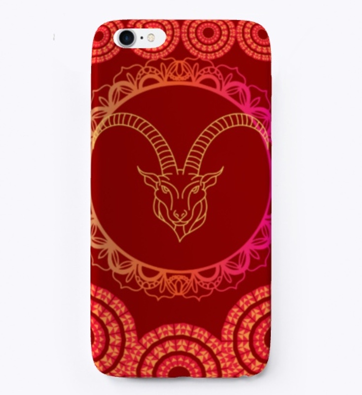 Golden goat and mandala