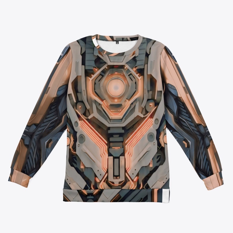 Golden Cyber Suit full print t-shirt.