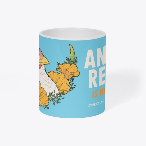 Animal Rescue Is Not A Crime Pastel Blue T-Shirt Right