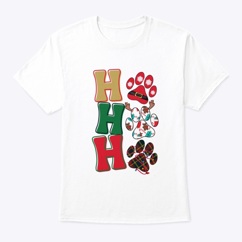 HO HO HO Dog Paw Christmas 