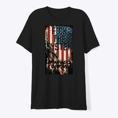 The System Enslaves Black T-Shirt Front