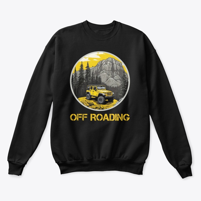 classic yellow off roading vehicle 