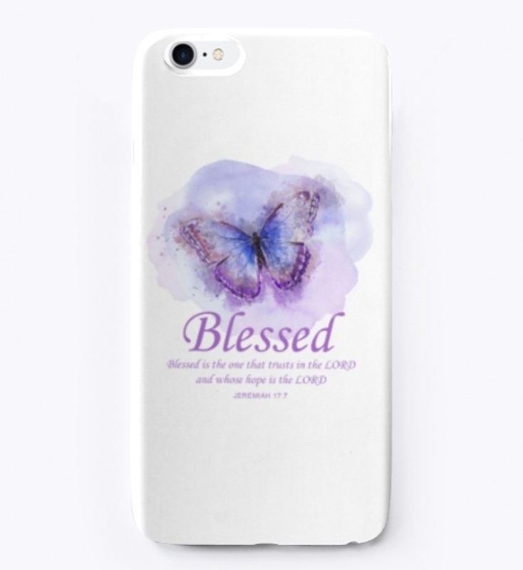 Womens Christian Butterfly Verse Blessed