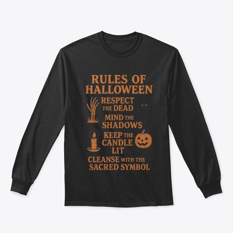 Rules of Halloween Spooky Typography 