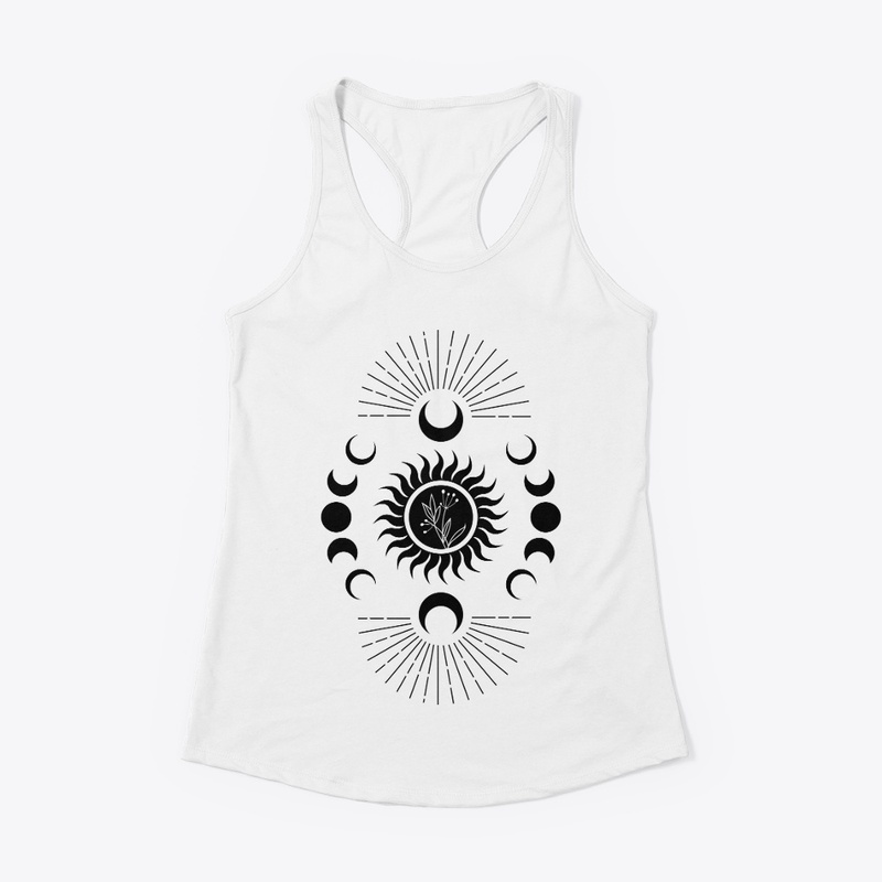 Mystic Moon  Phase And Sun Shirt