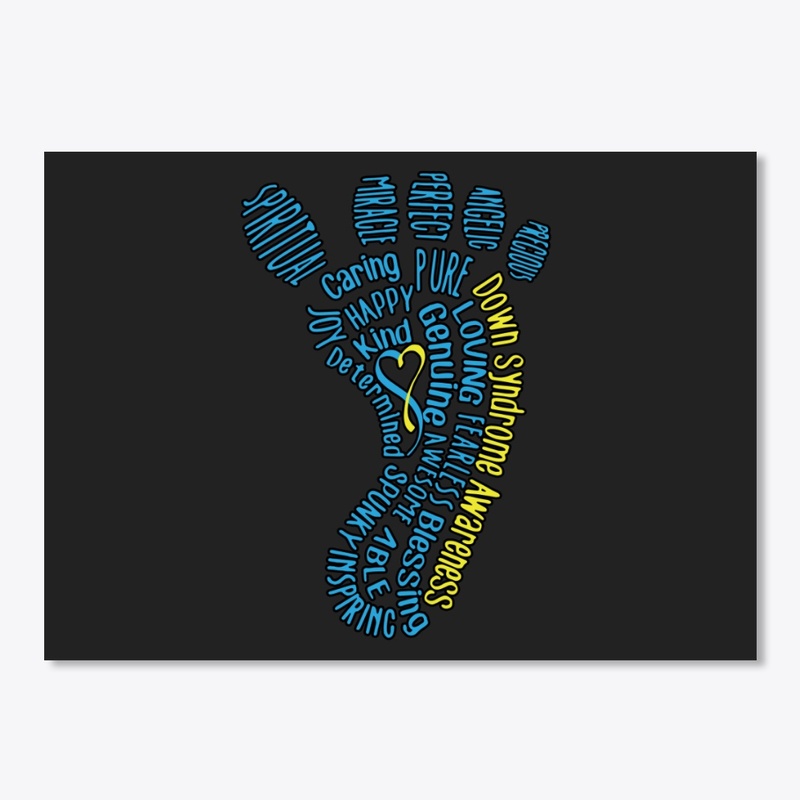 Down Syndrome Foot Sticker
