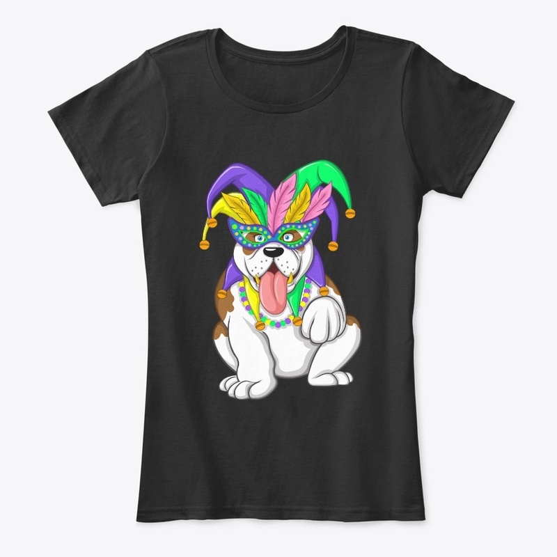 Mardi Gras English Bulldog Fat Tuesday 1