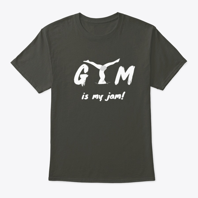 Gym is my jam (white on dark)
