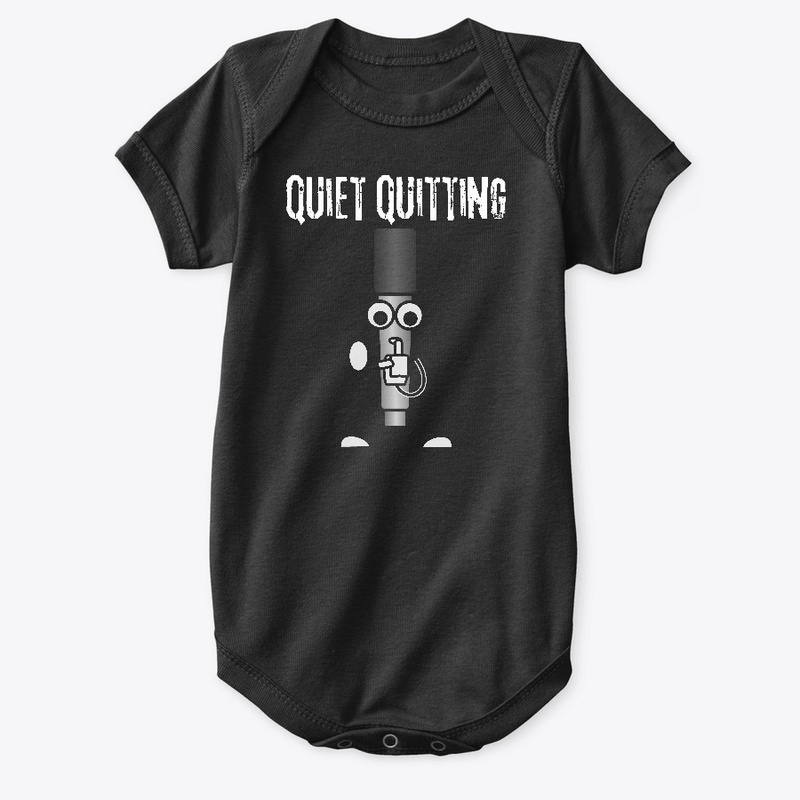 Quiet Quitting shhh _funny design