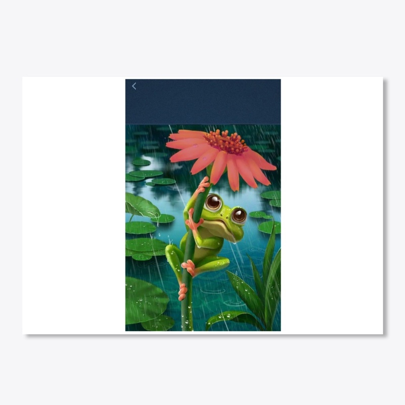 frog prints on asseccrioes & t-shirts