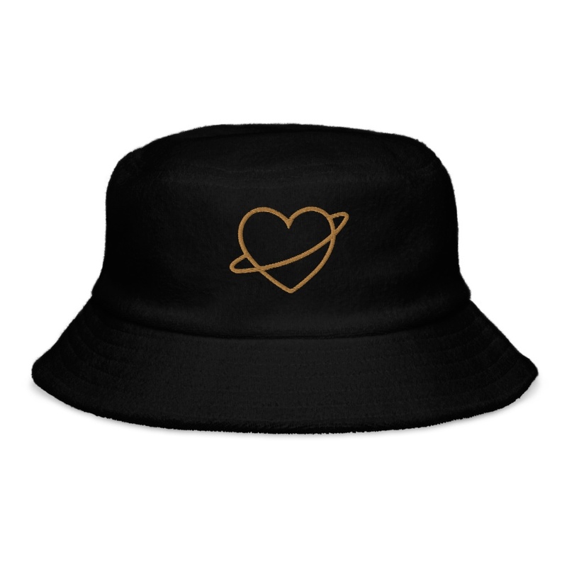 Brown heart Hat