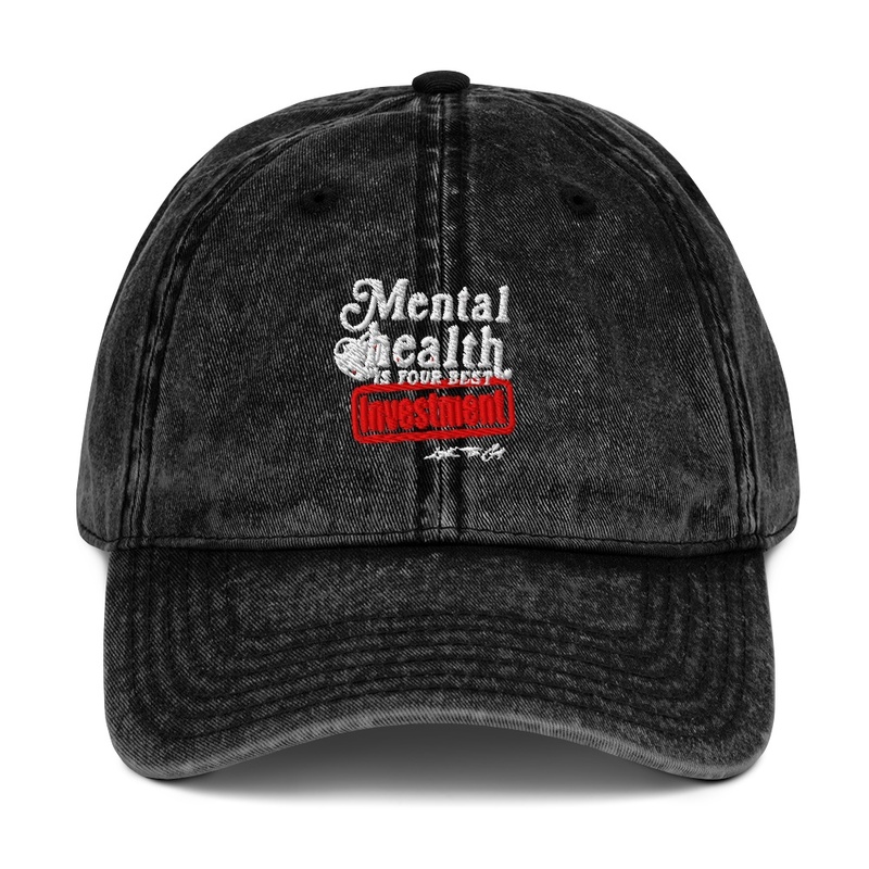 Mental Health Investment Vintage Hat