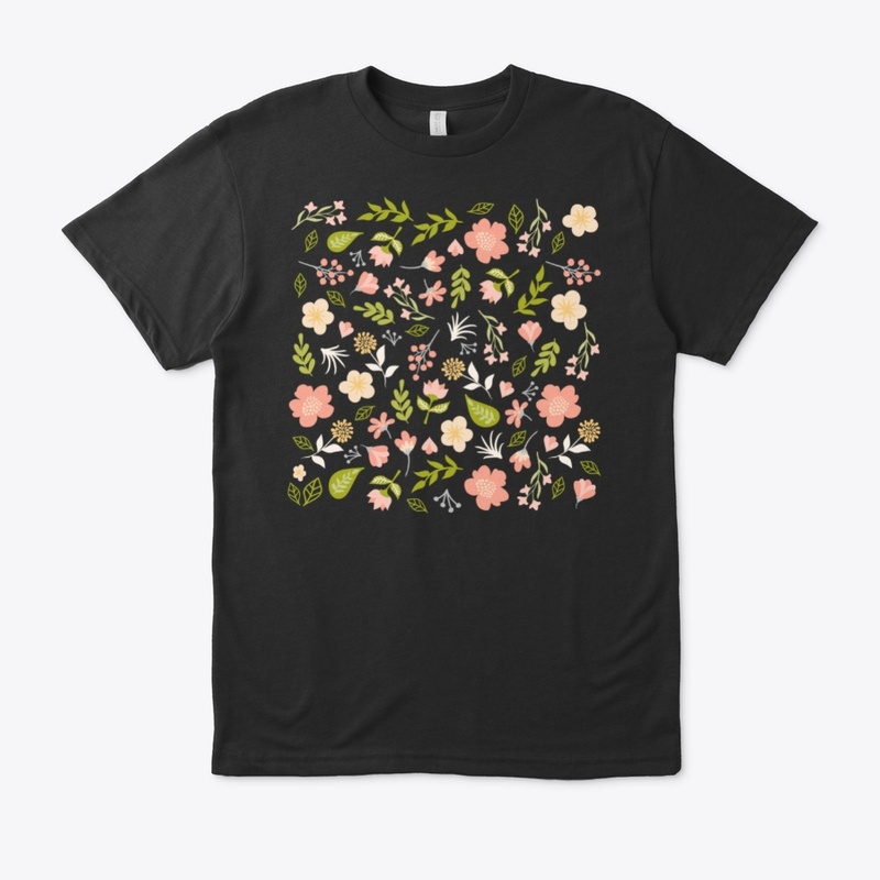 Spring grass and flowers