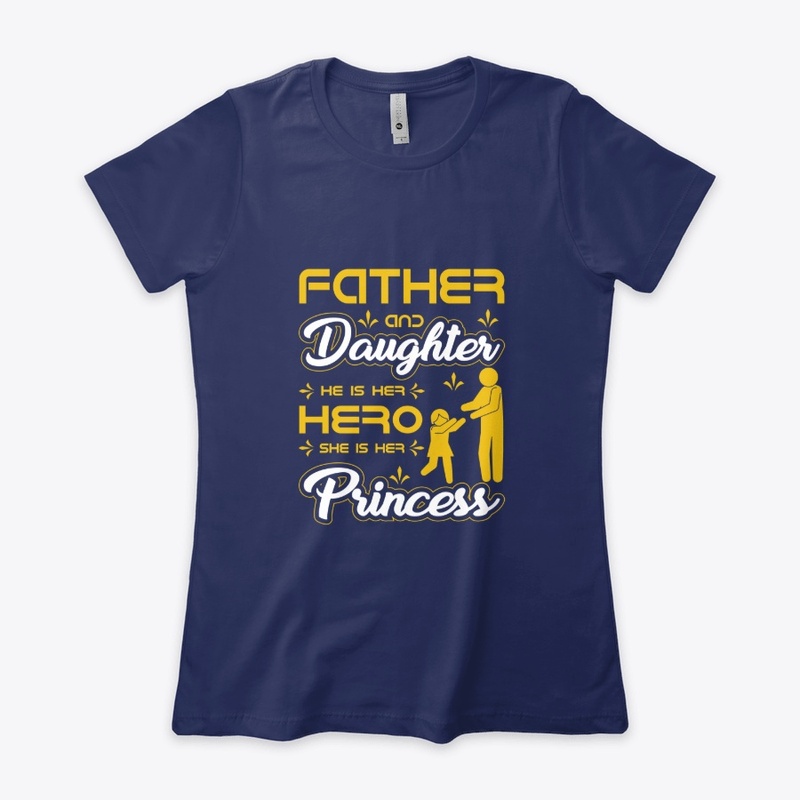 Father and Daughter T Shirt Design