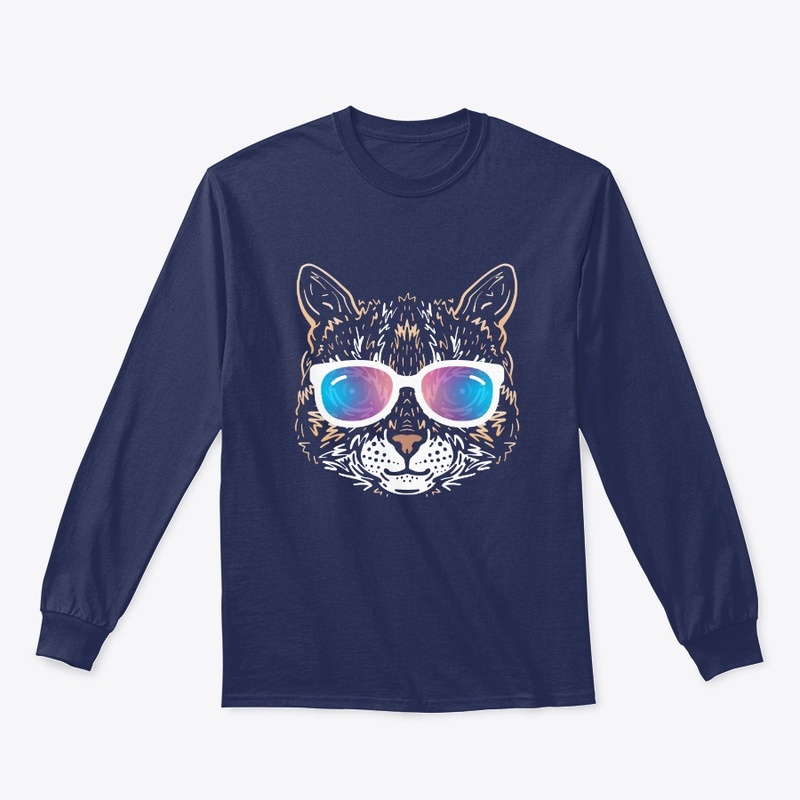 Cute Cat in Sunglasses (Colored+sg04)