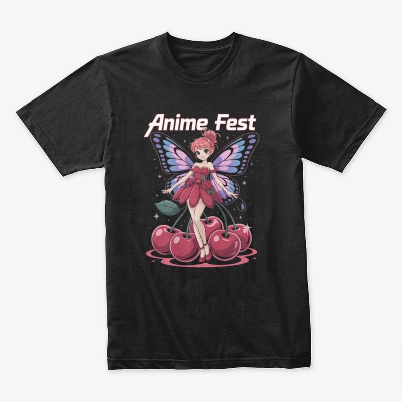 Anime Fest Fairy and Cherries T-Shirt