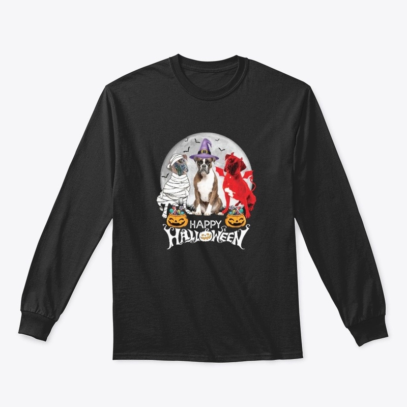 Happy Halloween - Three Boxer Dog Shirt