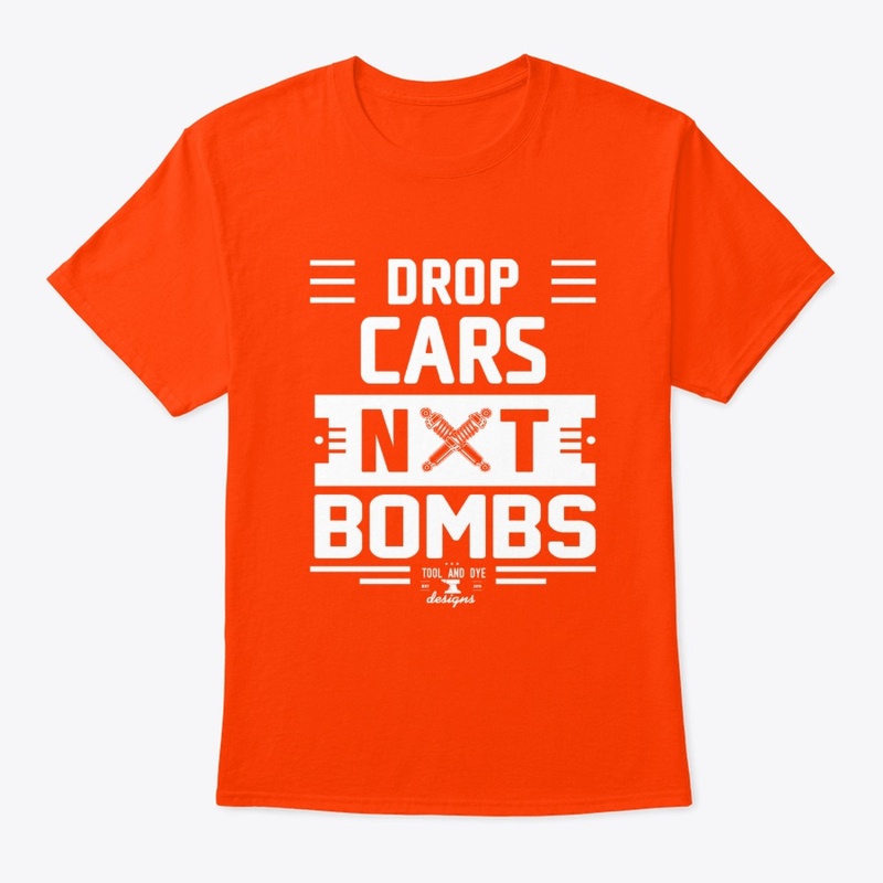 Car face mask stance drop cars not bombs