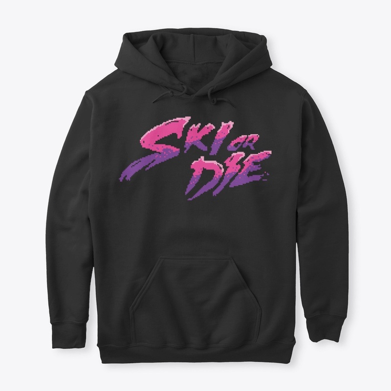 Candy Boy Ski or Die Pixel art Logo