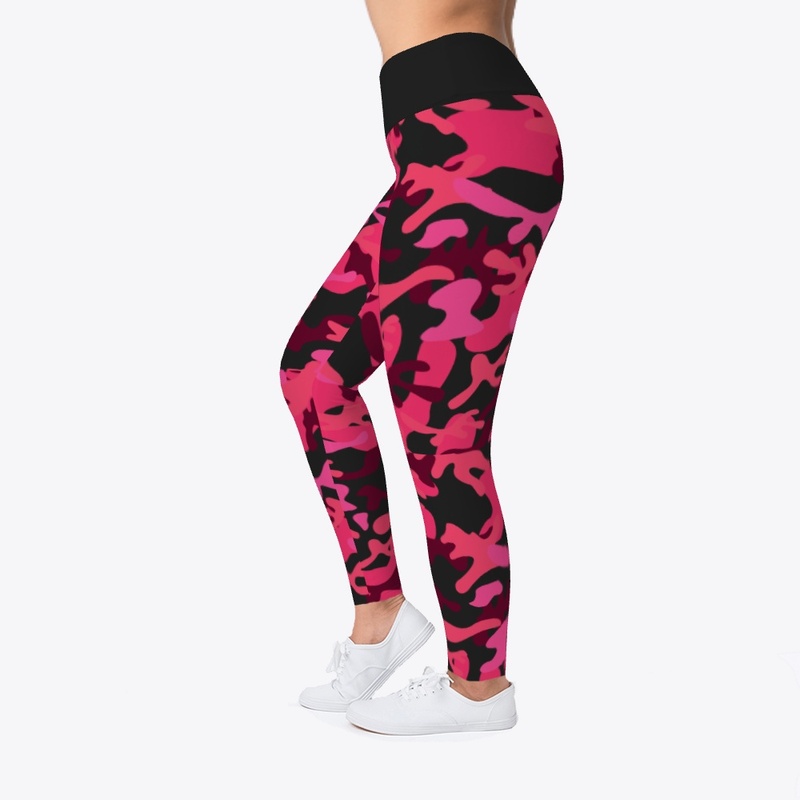 Pink Camouflage Leggings