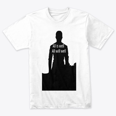 True Heather White T-Shirt Front