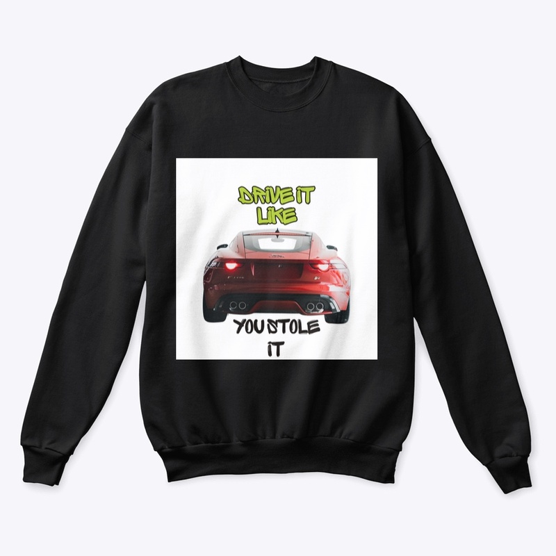 Red Car With A Quote