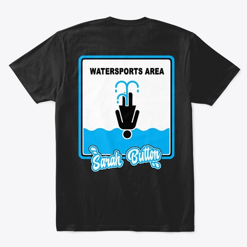 Ws Area  Black T-Shirt Back