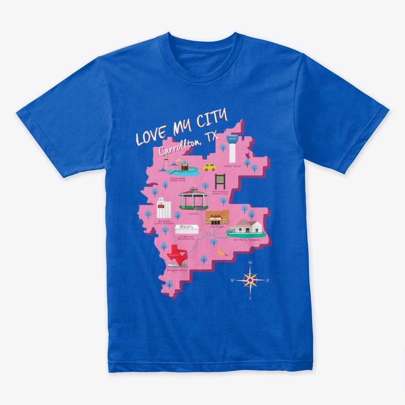 Love My City, Carrollton TX (Pink)