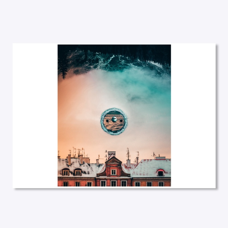 Plane portal sticker
