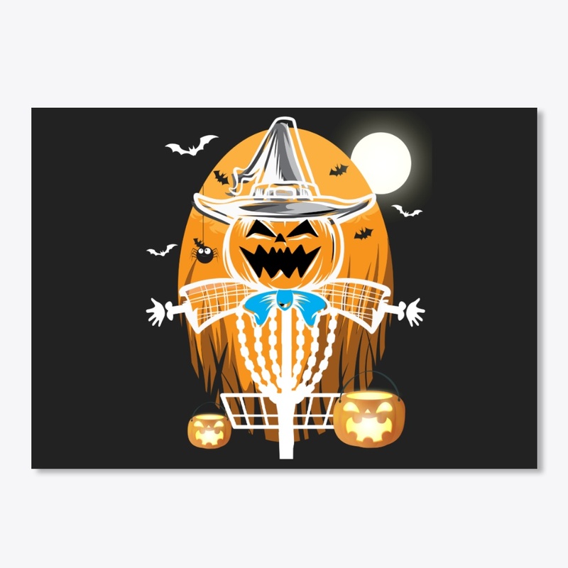 Disc Golf Halloween Jack-o-lantern Witch
