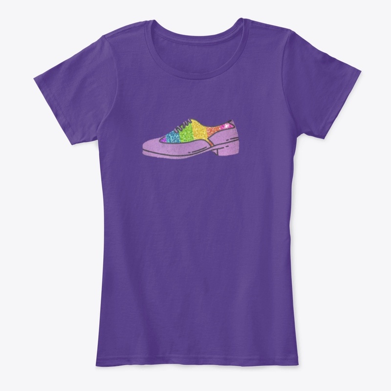 Rainbow Glitter Tap Shoe