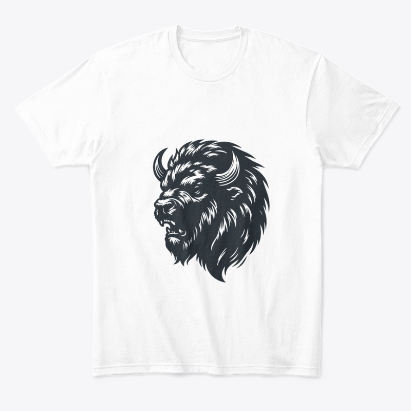 Untamed Bison Head Art