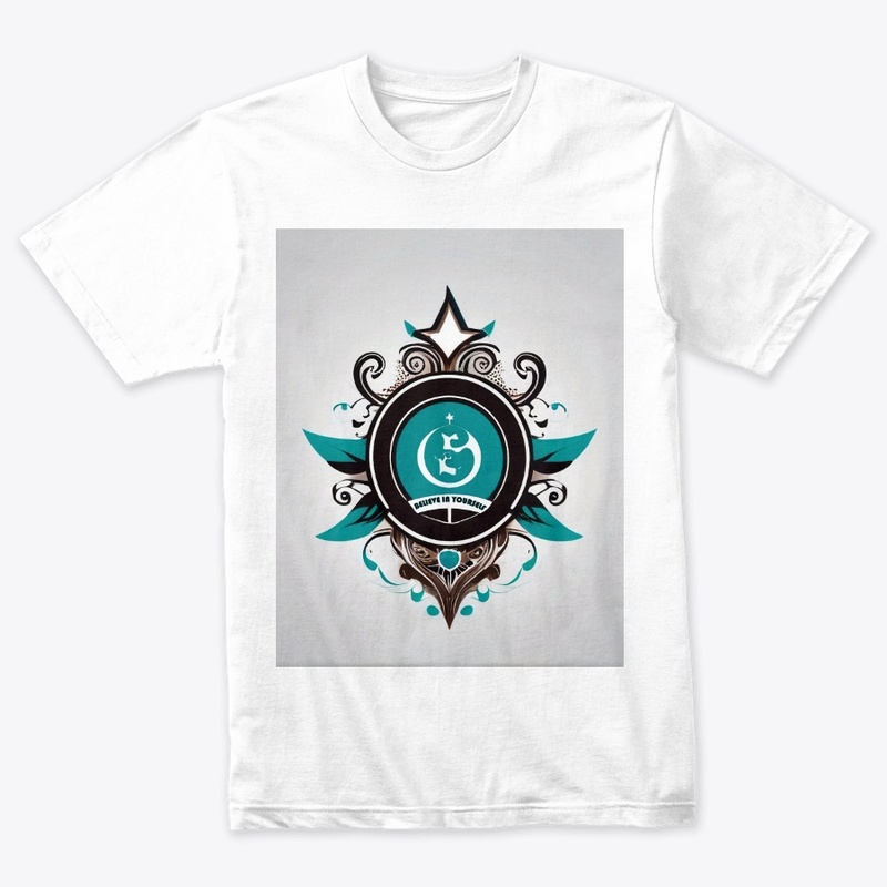 T-shirt design "Believe in yourself"