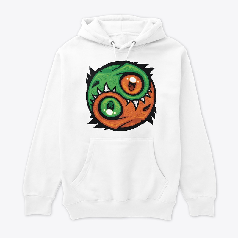 Green and Orange Yin Yang Dragons