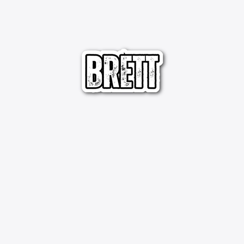 Personalized Name "Brett" Vintage
