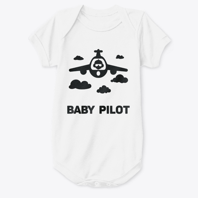 Short Sleeve Baby Bodysuit - Pilot