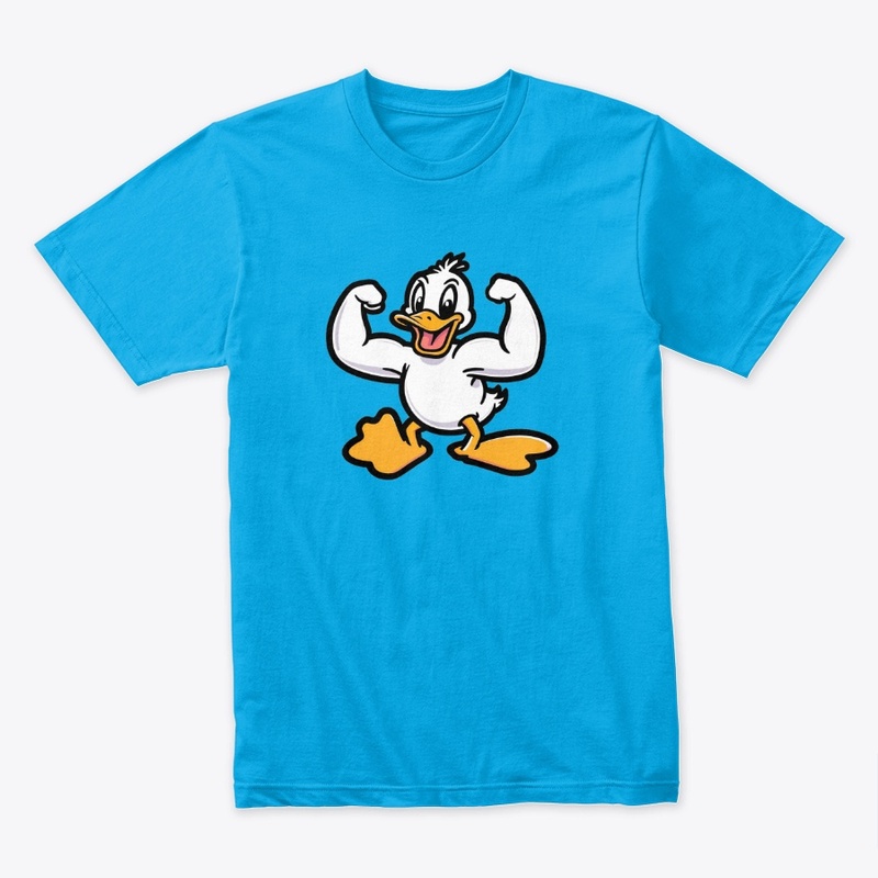 Ducky flexing muscles