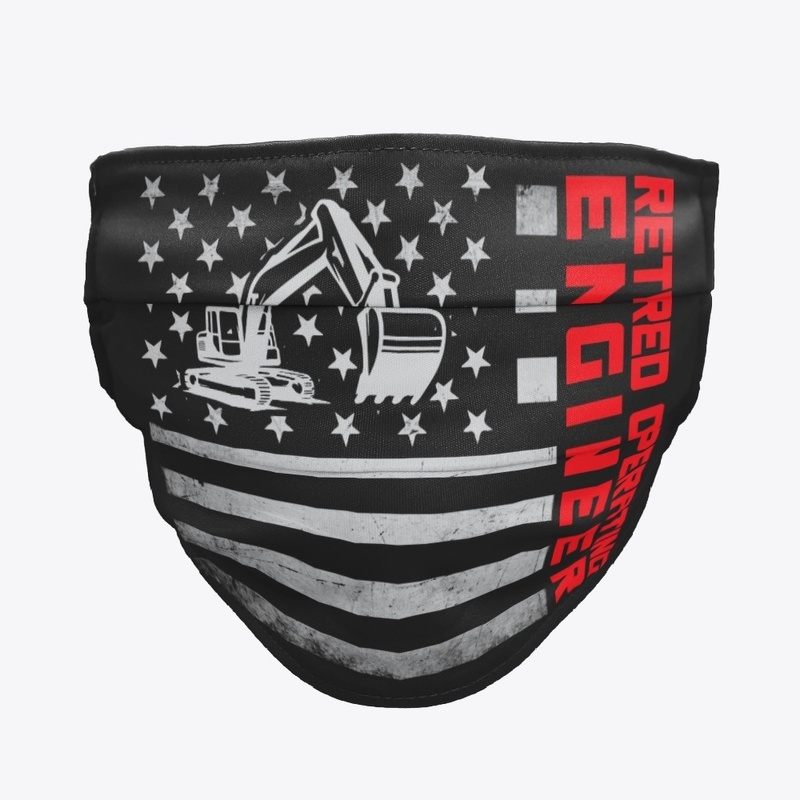 Retired Operating Engineer US Flag Mask