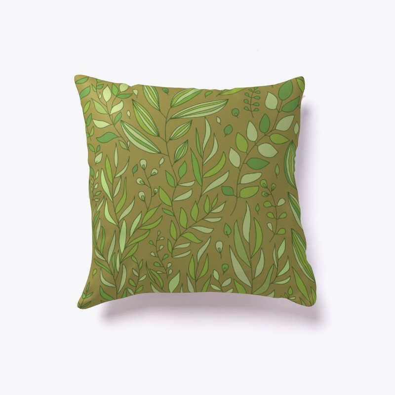 Abstract floral and leaves patterns 