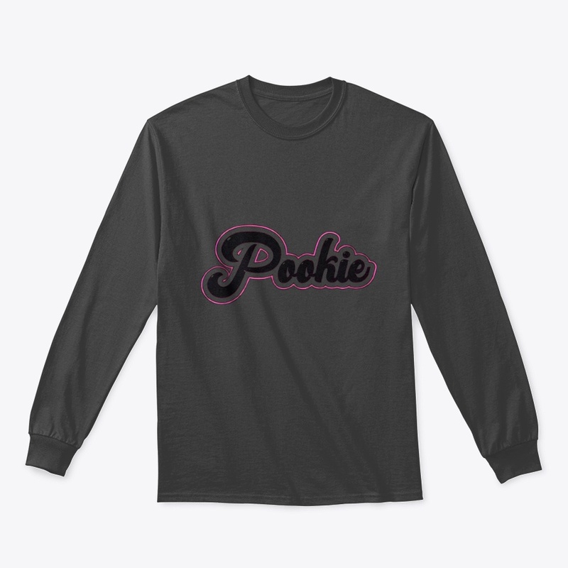 pookie text designed clothing