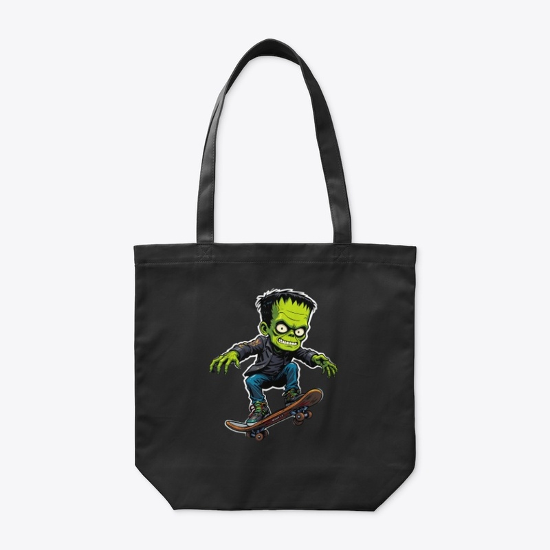 Skater Frankenstein Halloween Tee