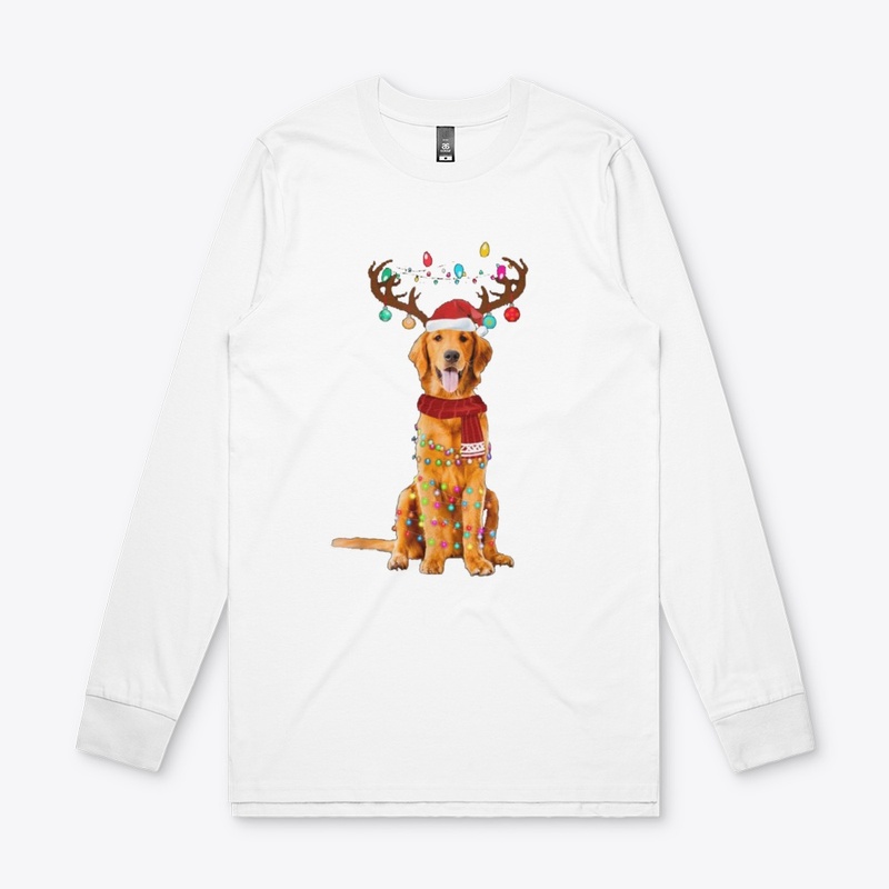 GOLDEN RETRIEVER CHRISTMAS T SHIRT
