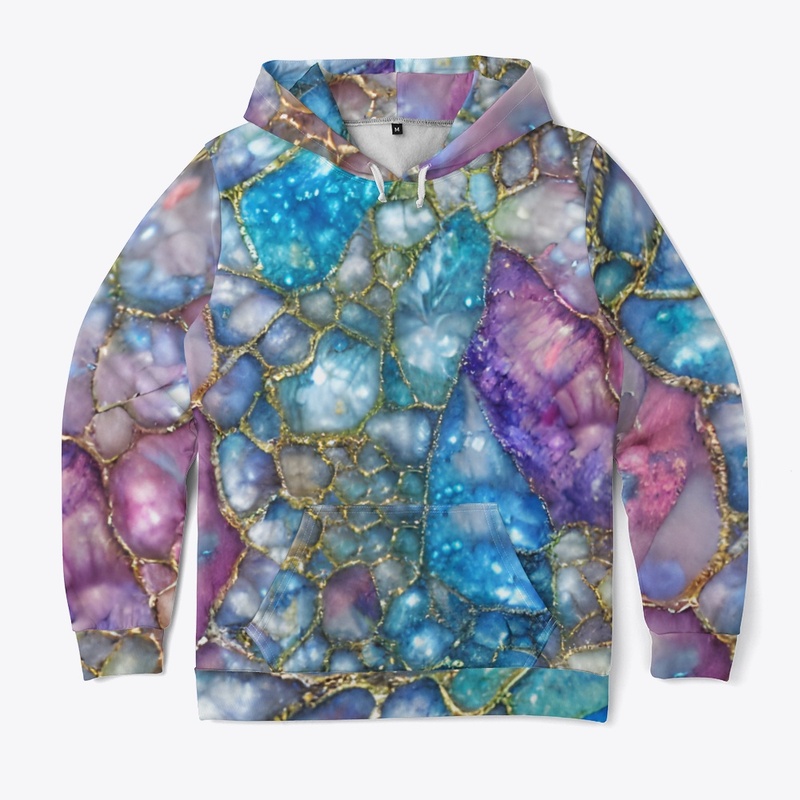 Distressed Sparkling Sapphire Tones