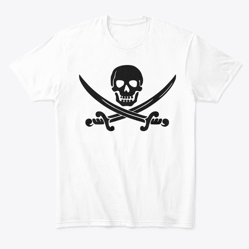 Skull pirate and sword design