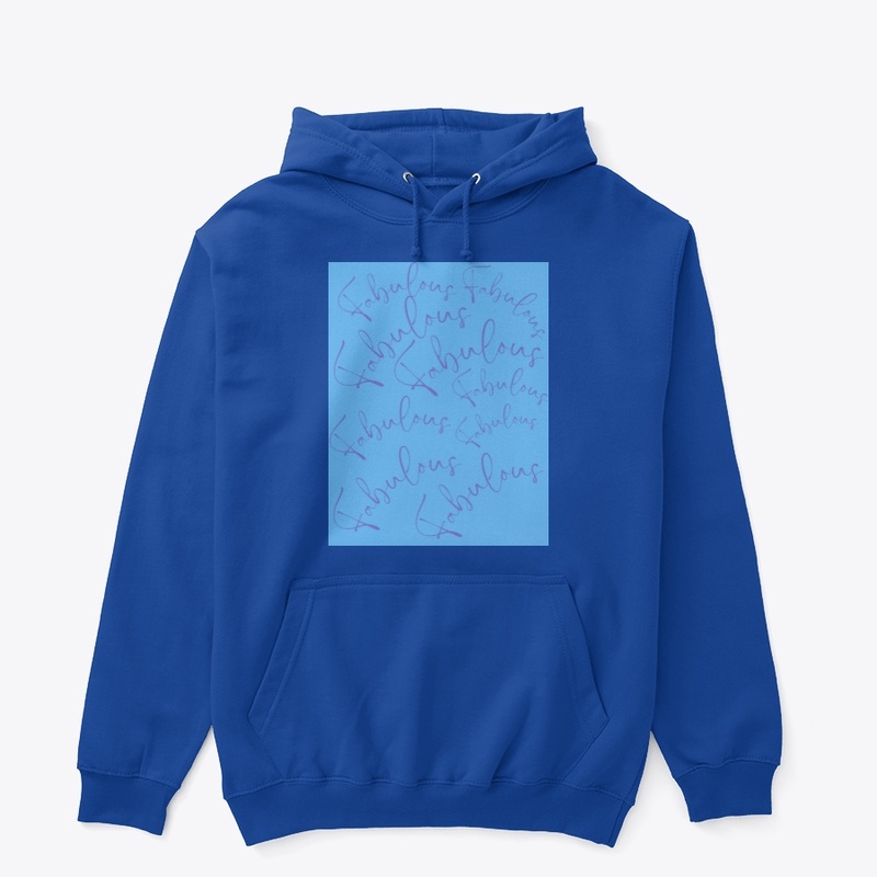 BLUE CURSIVE FABULOUS